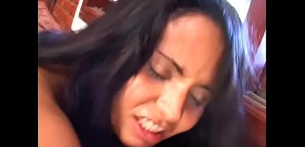  Latin babe gets anal fucked while second dude fucks second latina doggy-style